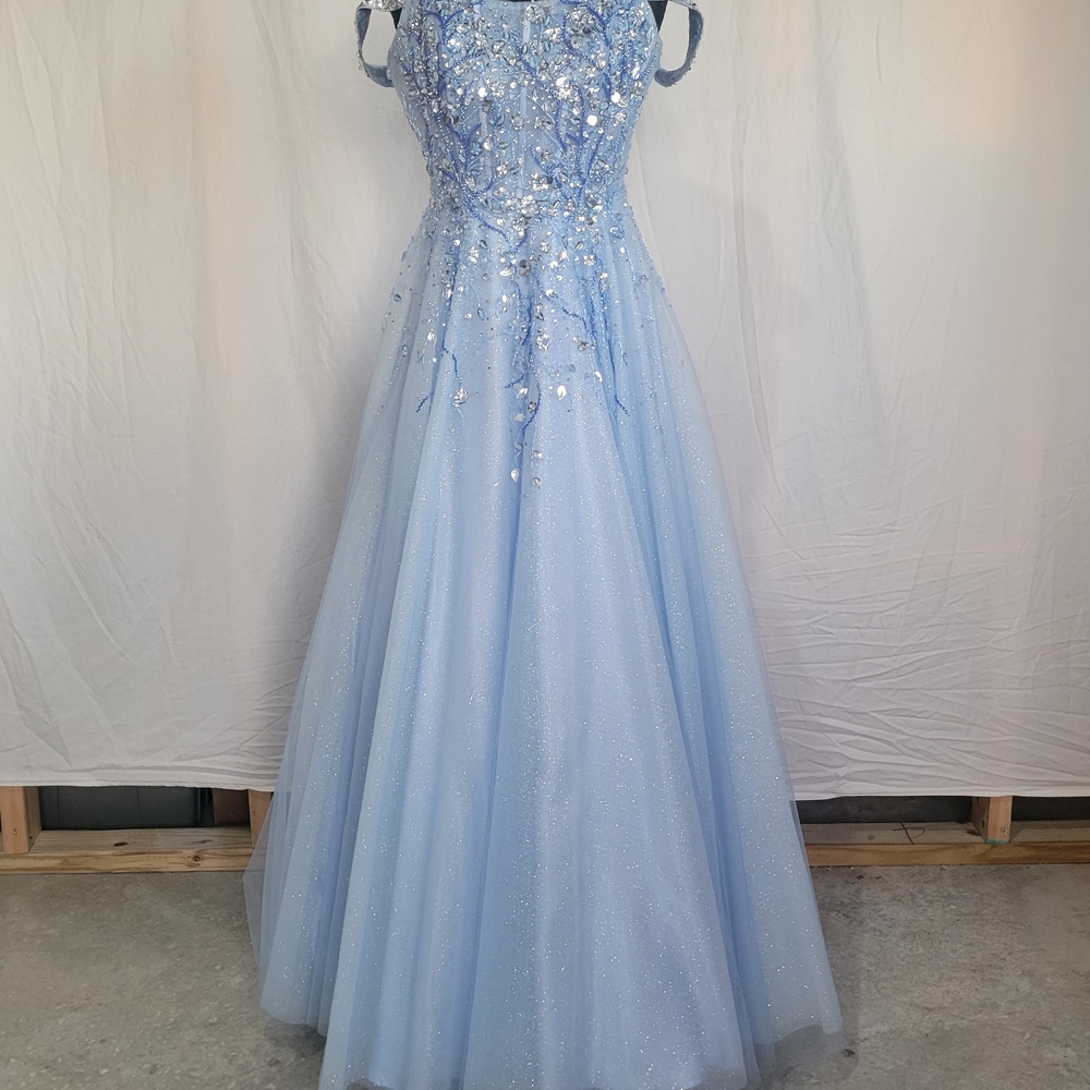 Clarisse Light Blue Prom Dress